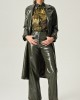 Eveleya Emerald Allure Croco Leather Pants